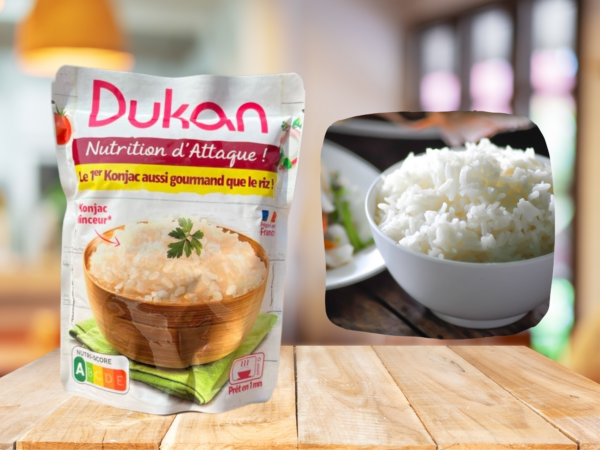 Perle di riso konjac precotto pronto all'uso in doypack