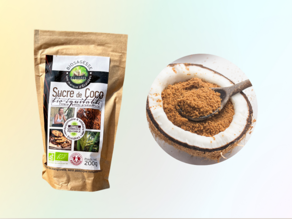 Edulcorante 100% naturale di cocco biologico ZUCCHERO DI FIORI DI COCCO