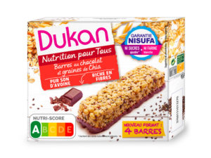 Barres au chocolat et graines de chia (4x28g l’unité)