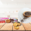 Biscotti con copertura di cioccolato e semi di Chia