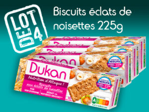 Lotto di 4 Biscotti con granella di nocciole 225g