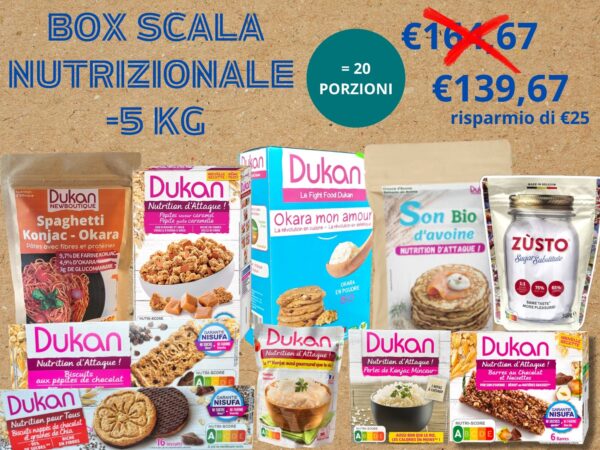 BOX SCALA NUTRIZIONALE -5KG