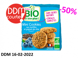 Mini cookies aux myrtilles et graines de chia DDM 16-02-2022
