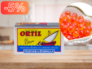 Conservas Ortiz Uova di sgombro in olio d’oliva 110g