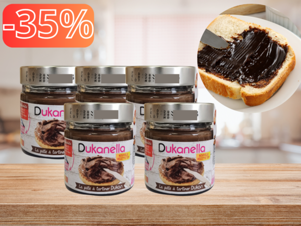 Lotto di 5 Dukanella Nuova Ricetta Top 4 x 220g