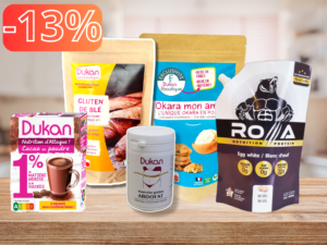 Lotto di 5 pezzi MAXI DUKABDO (roa+glutine+abdofat+cacao in polvere+okara)