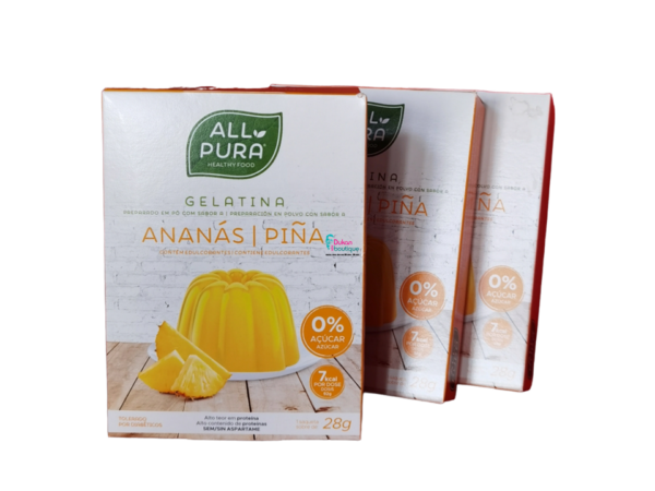 Gelatina all'ananas senza zucchero (Ananas Zero Jelly ) 28g - ALL PURA - immagine 3