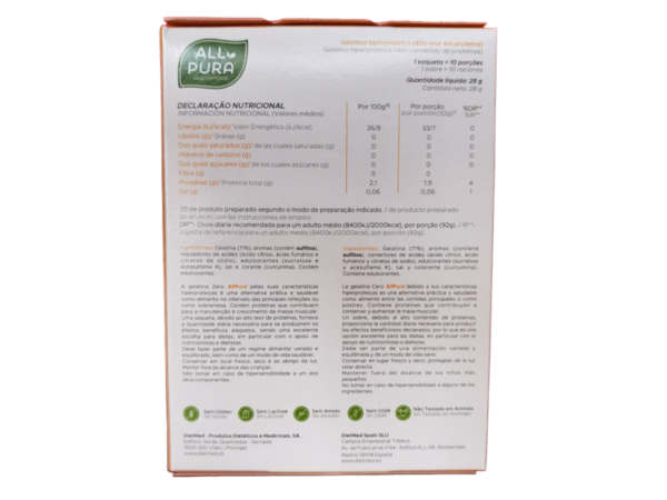 Gelatina all'ananas senza zucchero (Ananas Zero Jelly ) 28g - ALL PURA - immagine 2