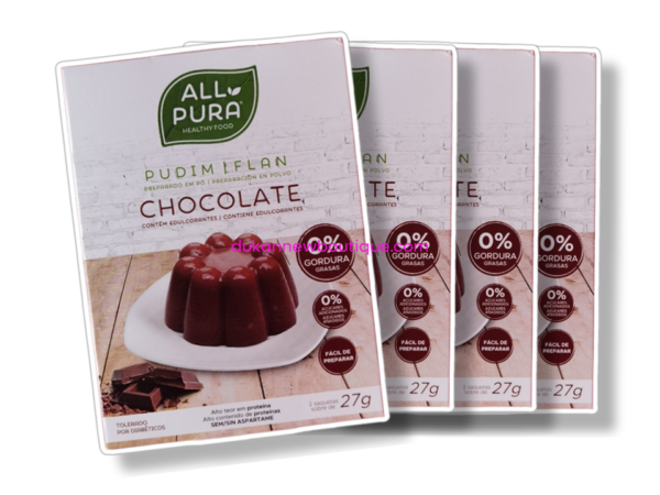 Lotto di 4 Budino al cioccolato - 2 buste - All Pura 27G