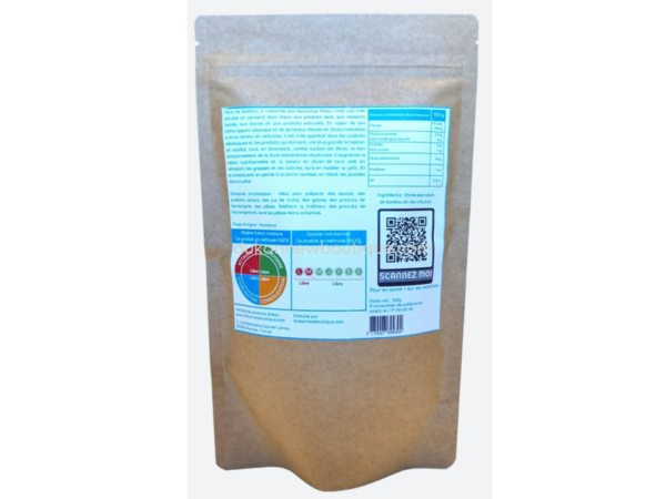Fibra (farina) 100% di bambù 100g - 94% fibra 0% glucidi - immagine 2