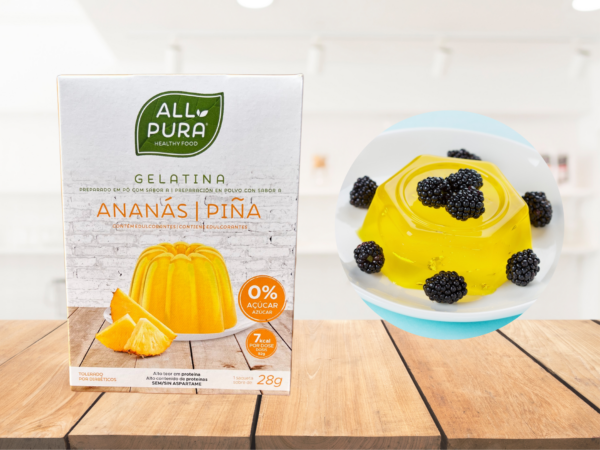 Gelatina all'ananas senza zucchero (Ananas Zero Jelly ) 28g - ALL PURA