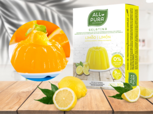 Gelatina limone 0% zucchero e 0% grassi – 2 buste da 15 g- ALL PURA