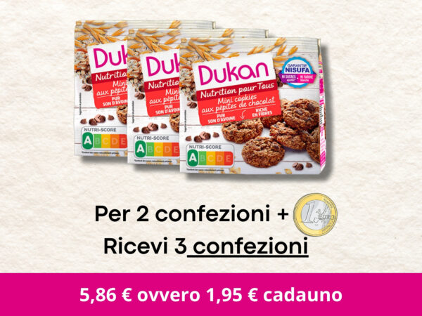 # 2 SempreBuono Mini cookies con gocce di cioccolato 100 g DDM 01-04-2024 + 1 € = 3 RICEVUTI