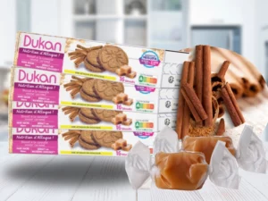 Lotto di 4 Biscotti al caramello e cannella 132g – 4×4 biscotti – NUOVA RICETTA – NUOVO FORMATO