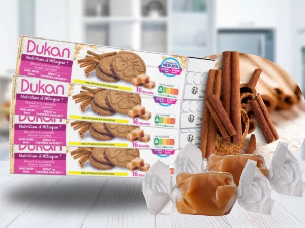 Lotto di 4 Biscotti al caramello e cannella 132g - 4x4 biscotti - NUOVA RICETTA - NUOVO FORMATO