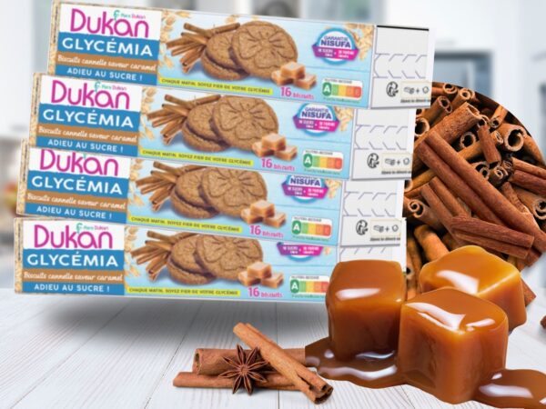 Lotto di 4 Biscotti Glycémia cannella e caramello