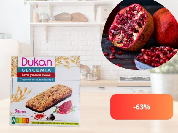 #SEMPREBUONO Barrette Dukan melagrana e cioccolato Glycémia DDM 04-08-2024