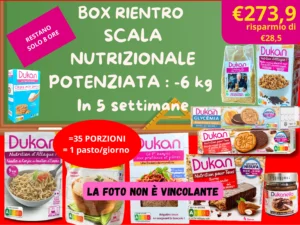 BOX RIENTRO SCALA NUTRIZIONALE POTENZIATA : -6 kg In 5 settimane