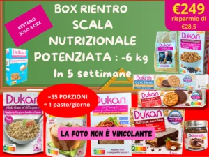 BOX RIENTRO SCALA NUTRIZIONALE POTENZIATA : -6 kg In 5 settimane