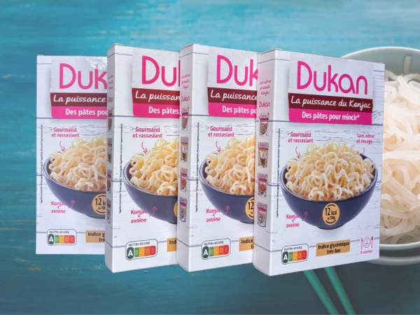 LOTTO DI 4 Shirataki di Konjac + Fibra d'Avena Dukan ZERO ACQUA & ZERO ODORE