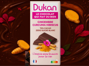 Tavoletta di cioccolato – 75% CACAO – Zenzero-Curcuma-Ibisco SENZA ZUCCHERO AGGIUNTO