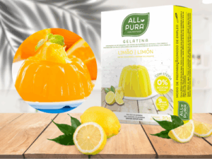 Gelatina al limone 0% zucchero e 0% grassi – 2 buste da 15 g- ALL PURA (Copia)