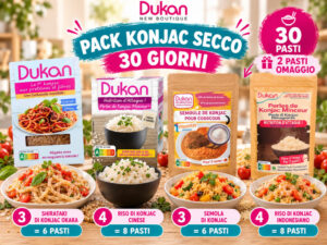 Pack Konjac secco 30 giorni, con 2 pasti in omaggio!
